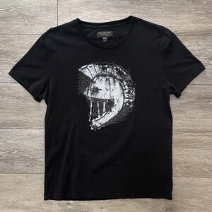 HTF Burberry Women’s Henry Moore Pallas Heads Helmet Motif Cotton T Shirt LARGE